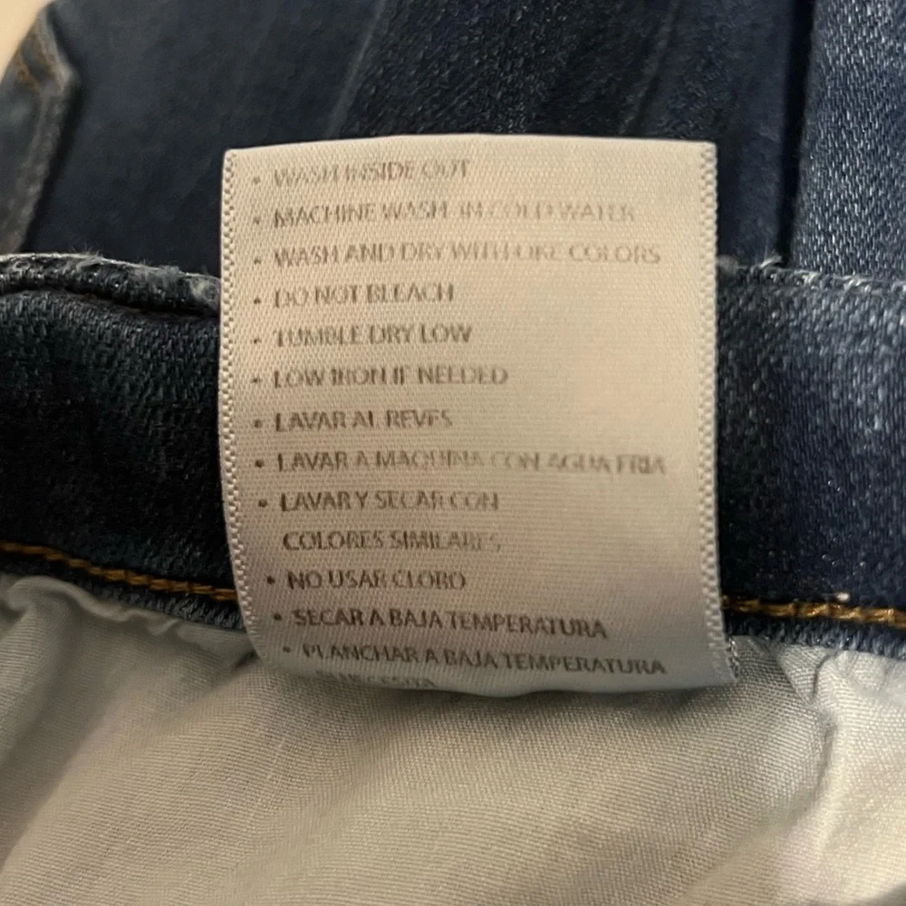 Kancan Dark Wash Raw Hem Cutoff Denim Blue Women's Shorts Size 13/30